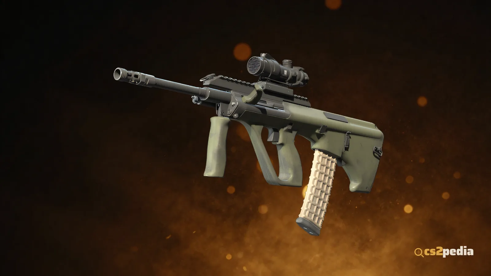 AUG — branded showcase render